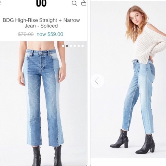 two tone jeans urban outfitters